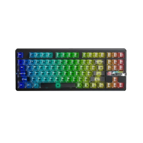 AULA Gasket F87 Pro V2 Black Mist Transparent Leobog X3 RGB Keyboard