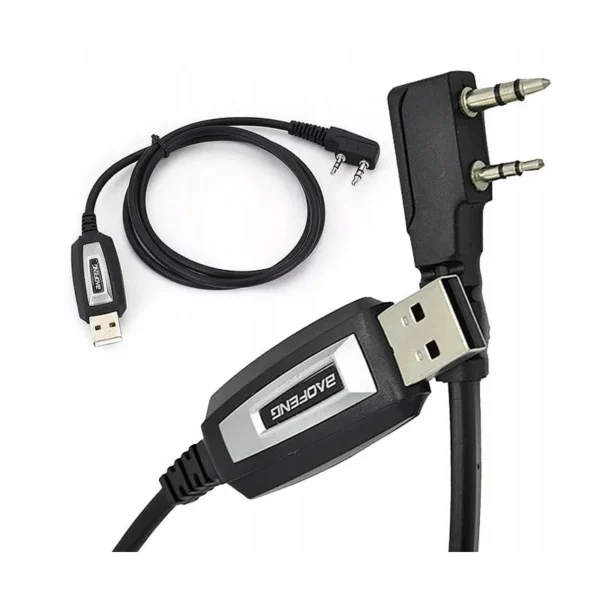 Baofeng USB cable for programming UV-5R 82 888S UV-S9 PLUS UV-13 16 17 21 radios with a K-type plug