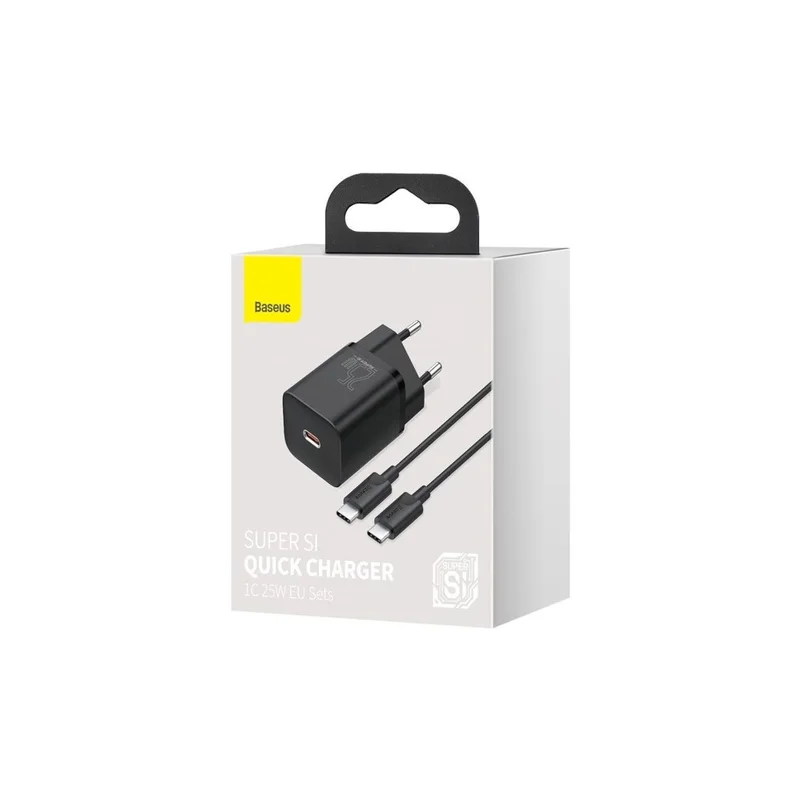 Baseus TZCCSUP-L01 mobile device charger Smartphone Black AC, USB Fast charging Indoor