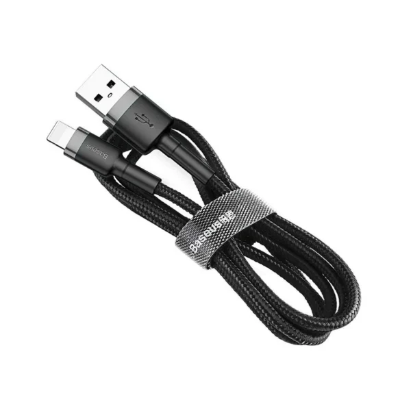 Cable Lightning USB Baseus Cafule 1.5A 2m (gray and black)