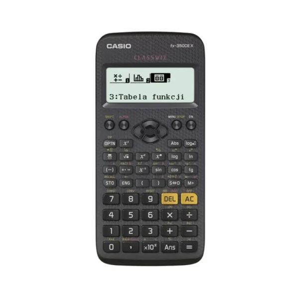 CASIO CALCULATOR SCIENTIFIC FX-350CEX 379 FUNCTIONS, 77X166MM, BLACK