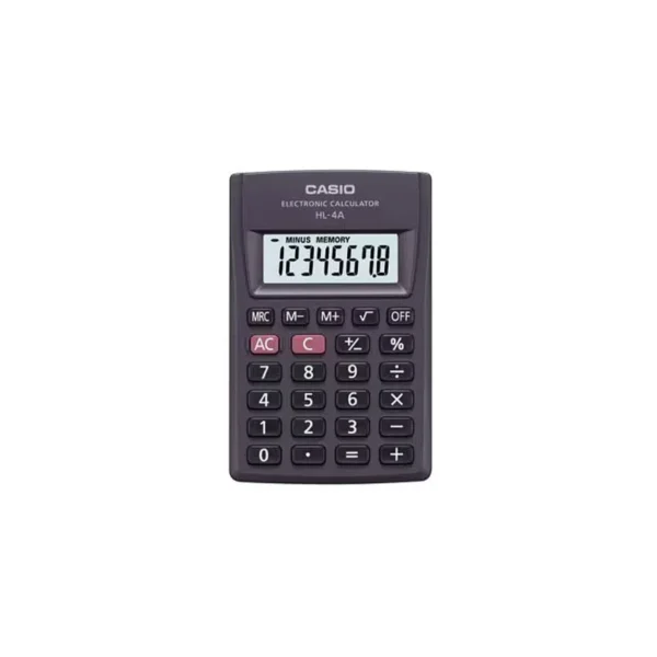 CASIO HL-4A-B 8-digit pocket calculator 56x87mm black