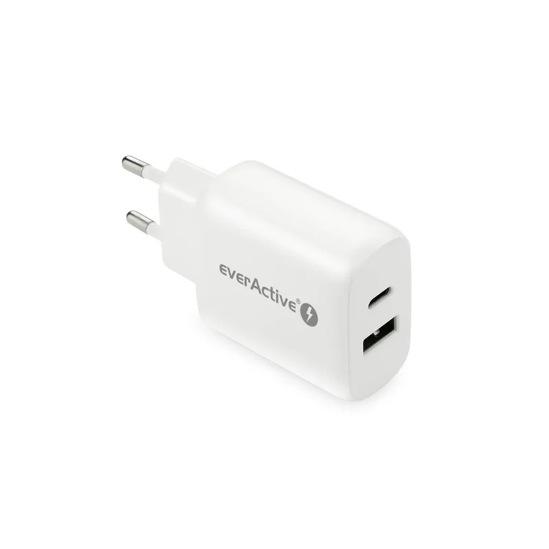 Charger 1 x USB Quick Charge 3.0, 1 x USB-C PD PPS 25W white