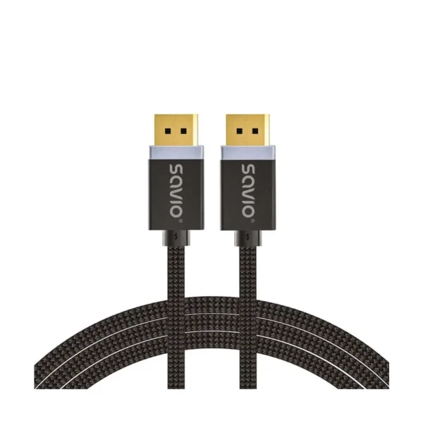 DisplayPort cable 2 m Black SAVIO CL-166