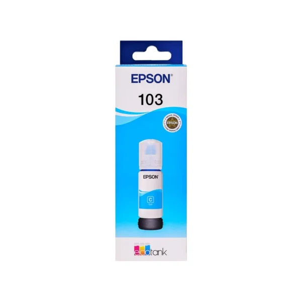 Epson 103 EcoTank Cyan ink bottle
