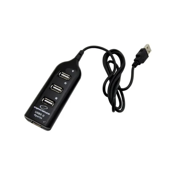Esperanza EA116 interface hub 480 Mbit/s Black