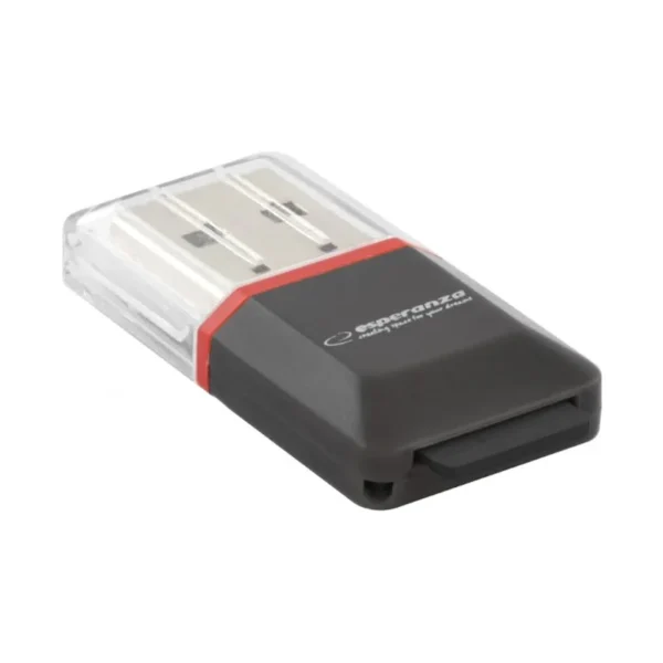 Esperanza EA134K card reader Black,Silver,Transparent USB 2.0