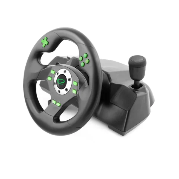 Esperanza EGW101 Gaming Controller Steering wheel Playstation,Playstation 3 Digital USB Black,Green