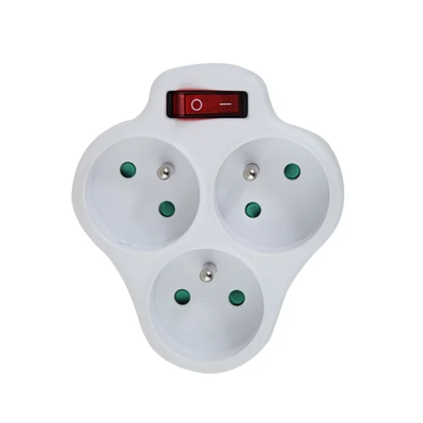 Esperanza ELK304W Electrical Splitter 3 sockets switch White