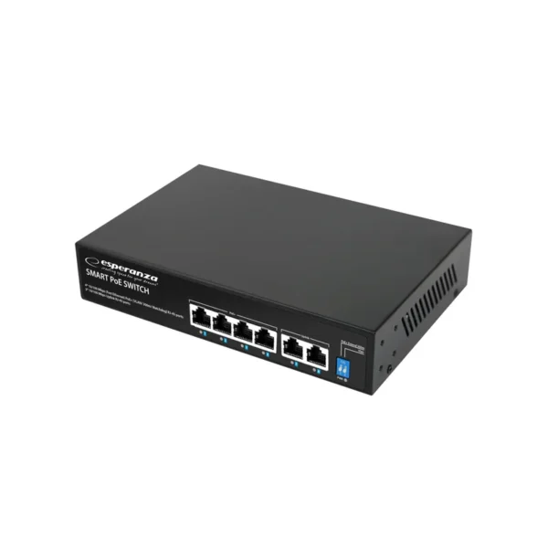 Esperanza ENS105 6-port Poe Switch 10/100 60W