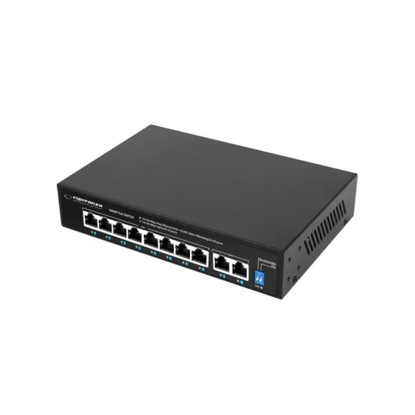 Esperanza ENS106 10-port Poe Switch 10/100 96W