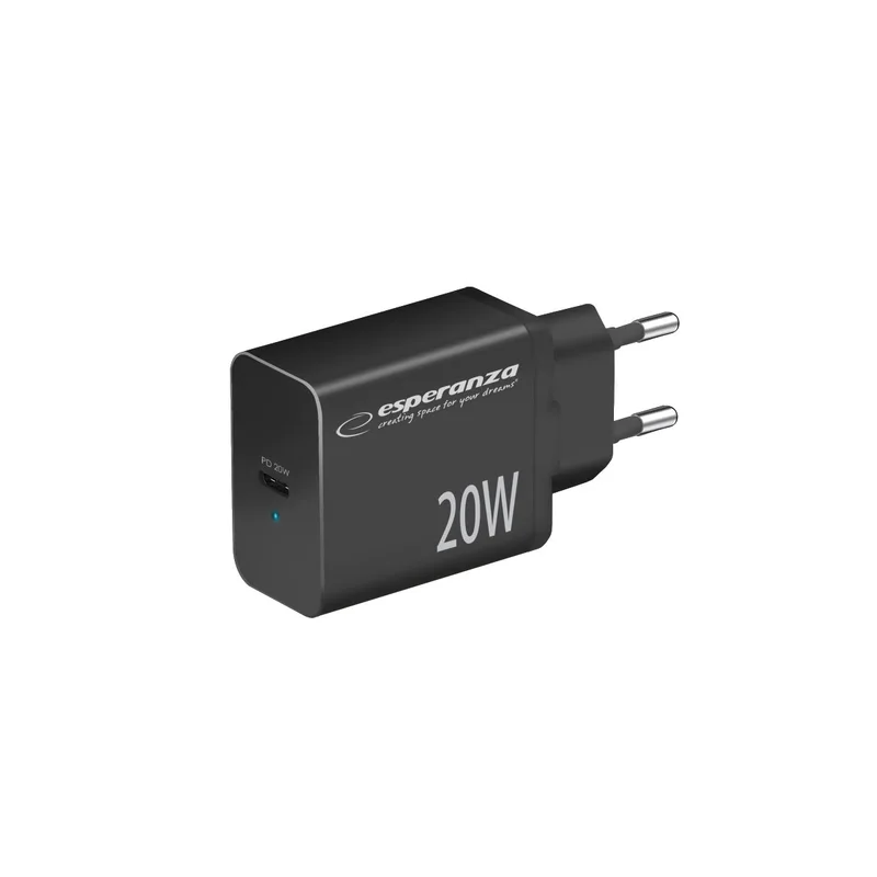 Esperanza EZC104K mains charger 20W Black