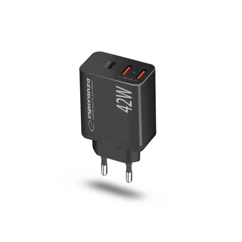Esperanza EZC106K mains charger 42W Black