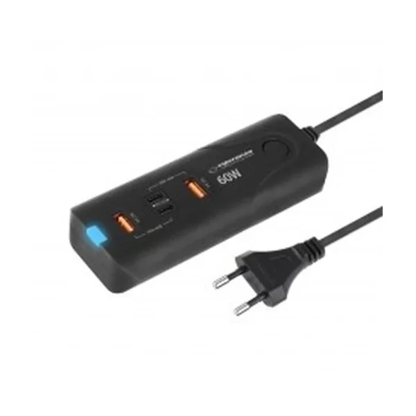 Esperanza EZC109 mobile device charger Universal Black AC Fast charging Indoor