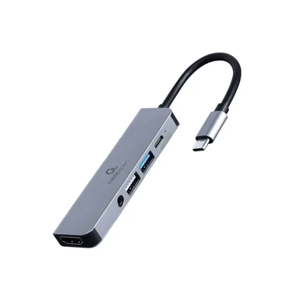 Gembird A-CM-COMBO5-02 laptop dock/port replicator Wired USB 3.2 Gen 1 (3.1 Gen 1) Type-C Silver