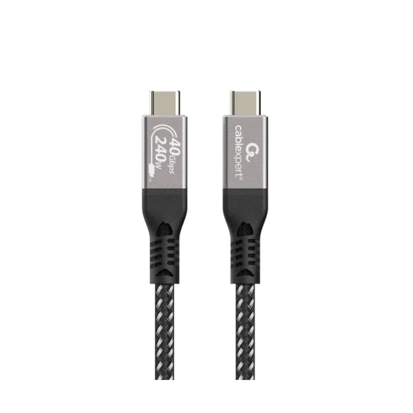 Gembird CCBP-USB4-CMCM240-0.5M Premium USB4 Type-C charging and data cable, 40 Gbps, 240 W, 0.5m