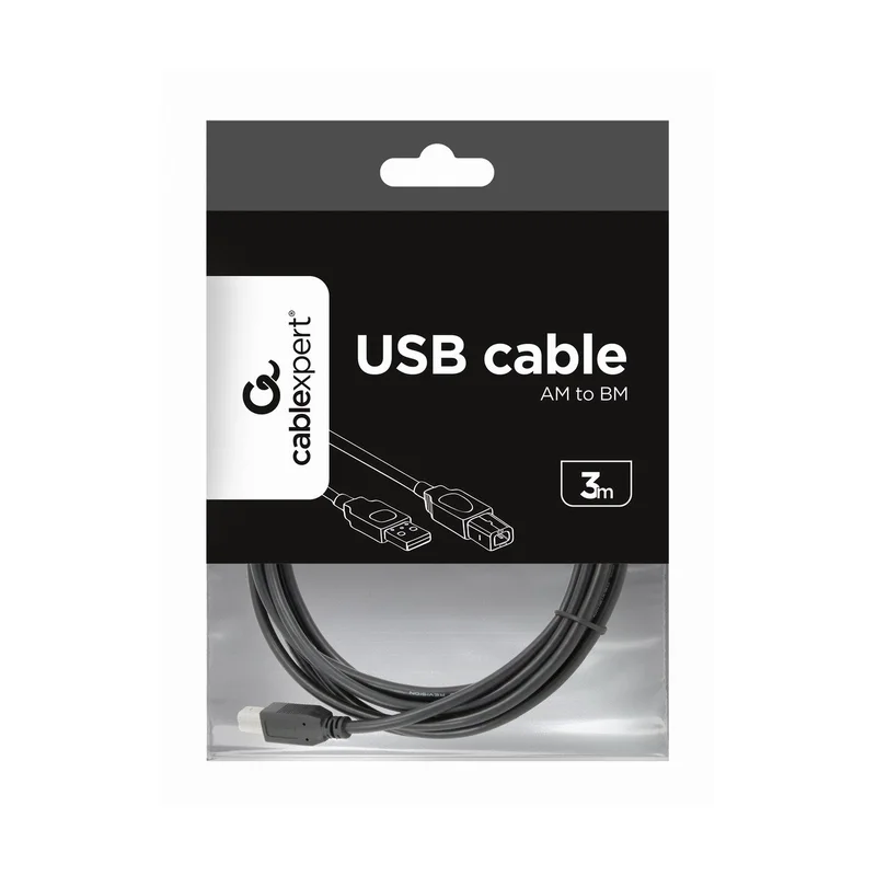 Gembird CCP-USB2-AMBM-10 USB cable 3.04 m USB A USB B Black