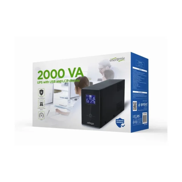 Gembird EG-UPS-035 uninterruptible power supply (UPS) Line-Interactive 2 kVA 1200 W 5 AC outlet(s)