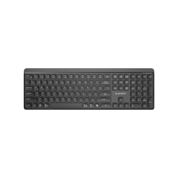 Gembird KB-WPS-03 Dual-mode pro-business slim wireless keyboard, 2.4G+BT, US layout