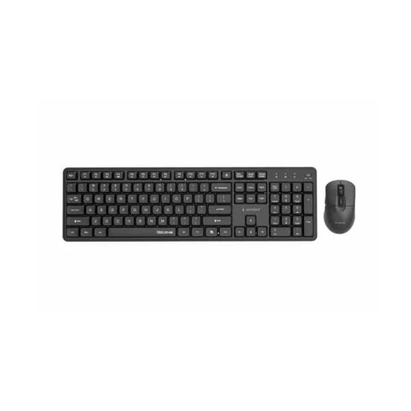 Gembird KBS-WMS-01 Silent key Pro Business wireless desktop set, black, US layout