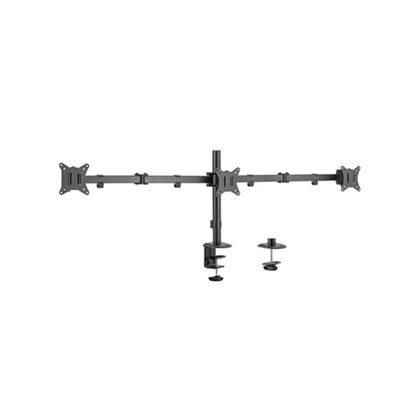 Gembird MA-D3-01 Adjustable desk 3-display mounting arm (rotate, tilt, swivel), 17”-27”, up to 7 kg