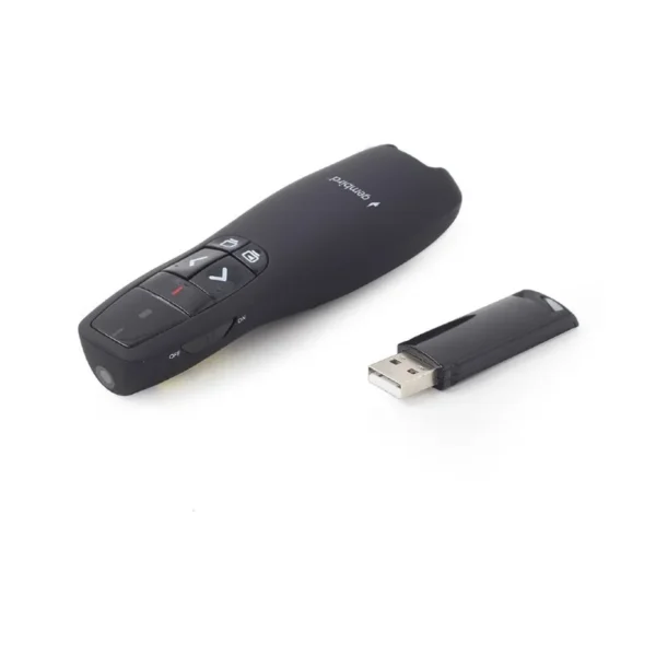 Gembird WP-L-12 wireless presenter RF Black
