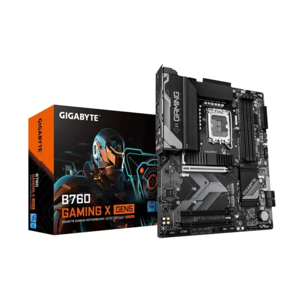 GIGABYTE B760 GAMING X GEN5 Motherboard - Supports 14th Gen. Intel Core CPUs, 8+1+1 phases VRM, up to 5600MHz DDR5, 3xPCIe 4.0 M.2, 2.5 GbE LAN, USB 3.2 Gen 2