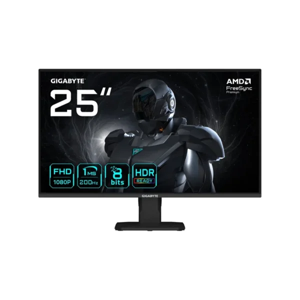 GIGABYTE GS25F2 25" FHD Gaming Monitor - 1920 x 1080, 200Hz, 1ms, 300 cd/m2, Display HDR 10, HDMI 2.0, Displayport 1.4