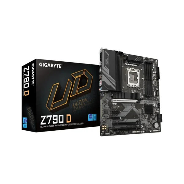 GIGABYTE Z790 D Motherboard - Supports Intel Core 14th Gen CPUs, 12+1+１ Phases Digital VRM, up to 7600MHz DDR5 (OC), 3xPCIe 4.0 M.2, 2.5GbE LAN, USB 3.2 Gen 2