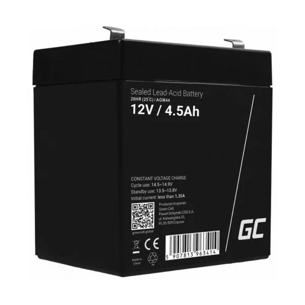 Green Cell AGM44 UPS battery Sealed Lead Acid (VRLA) 12 V 4.5 Ah