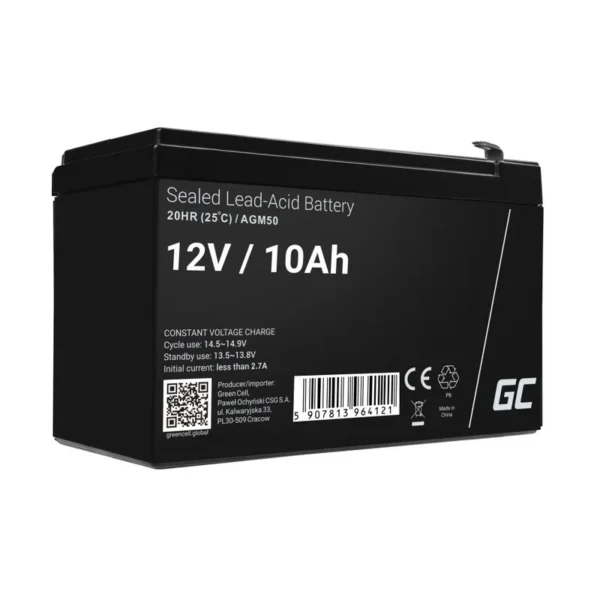 Green Cell AGM50 UPS battery VRLA AGM 12 V 10 Ah