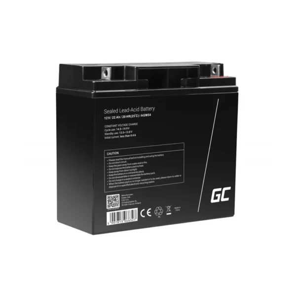 Green Cell AGM54 vehicle battery AGM (Absorbed Glass Mat) 22 Ah 12 V