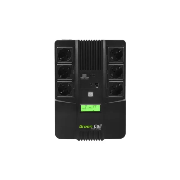 Green Cell AiO 800VA LCD Line-Interactive 0.8 kVA 480 W 6 AC outlet(s)