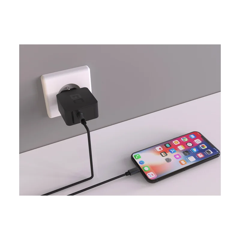 Green Cell CHAR07 mobile device charger Black Indoor