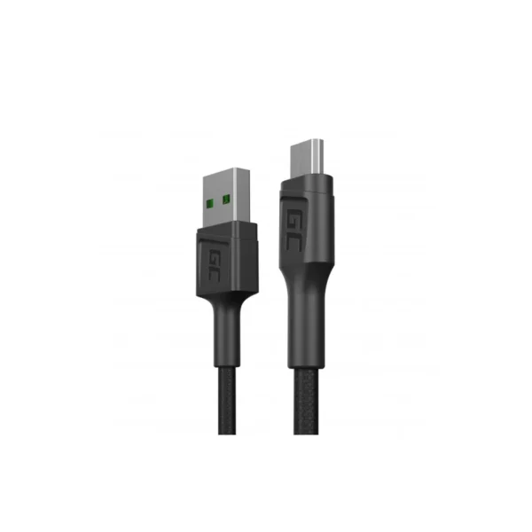 Green Cell KABGC23 USB cable USB 2.0 0.3 m USB A Micro-USB B Black