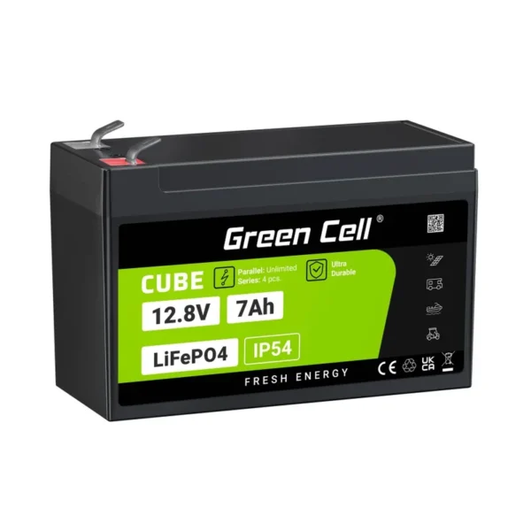 Green Cell LFPGC12V7AH UPS battery Lithium Iron Phosphate (LiFePO4) 12.8 V 7 Ah
