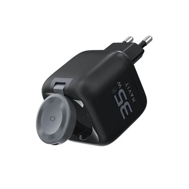 Havit UC250 A-EU - GaN travel charger with extendable cable (black)