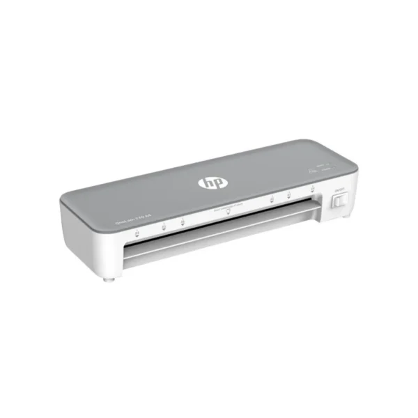 HP OneLam 270 laminator, A4, Hot, 5 pouches: A4/80 mic, grey