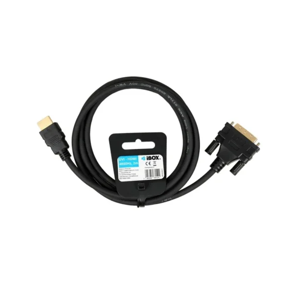 IBox ITVFHDDVI012 HDMI to DVI cable FullHD 1080p 2 m black