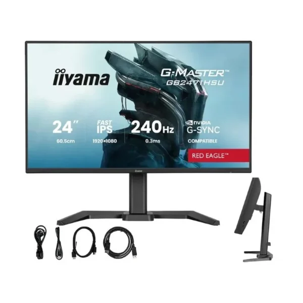 iiyama G-MASTER GB2471HSU-B1 computer monitor 60.5 cm (23.8") 1920 x 1080 pixels Full HD Black