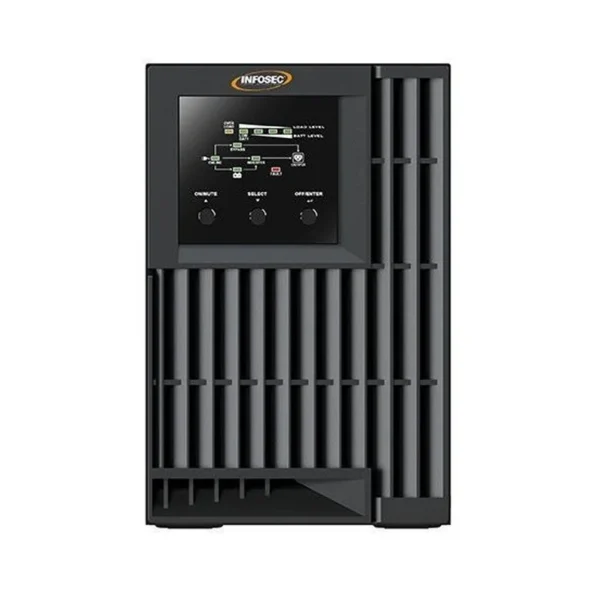 Infosec E4 Value 1000 uninterruptible power supply (UPS) Double-conversion (Online) 1 kVA 3 AC outlet(s)
