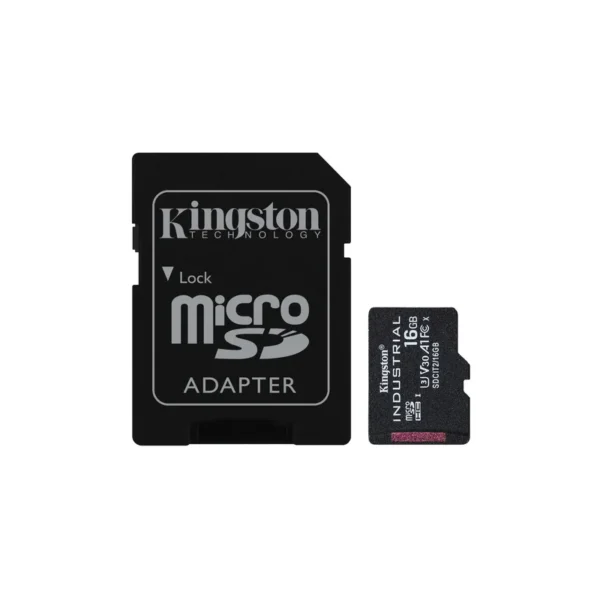 Kingston Technology 16GB microSDHC Industrial C10 A1 pSLC Card + SD Adapter