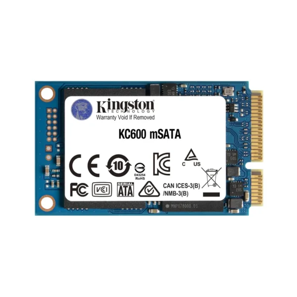 Kingston Technology 256G SSD KC600 SATA3 mSATA