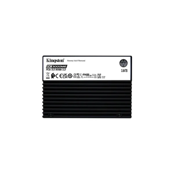 Kingston Technology 3.84TB DC3000ME U.2 PCIe 5.0 NVMe TCG Opal Enterprise SSD