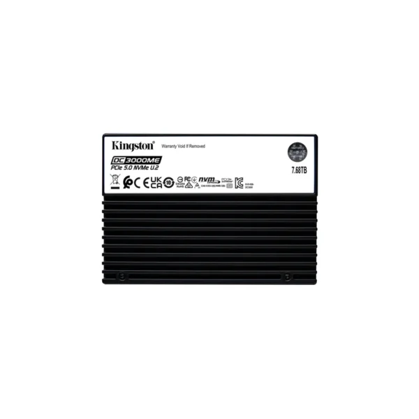 Kingston Technology 7.68TB DC3000ME U.2 PCIe 5.0 NVMe TCG Opal Enterprise SSD