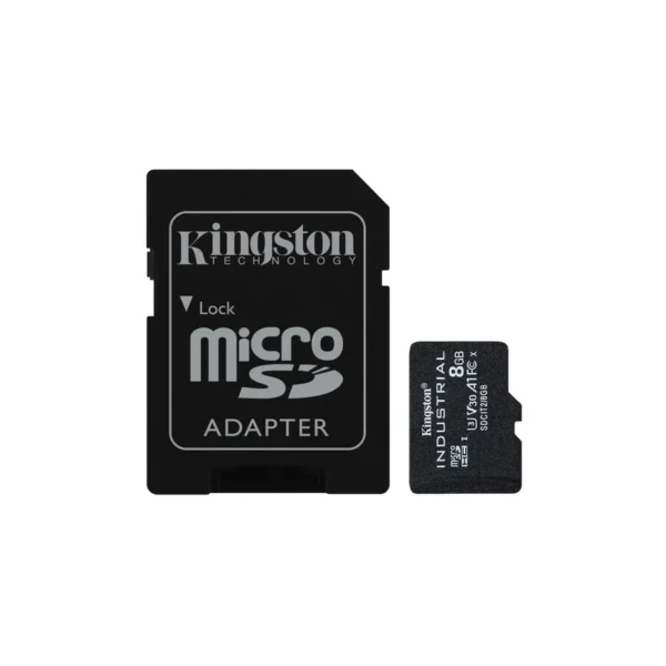 Kingston Technology 8GB microSDHC Industrial C10 A1 pSLC Card + SD Adapter