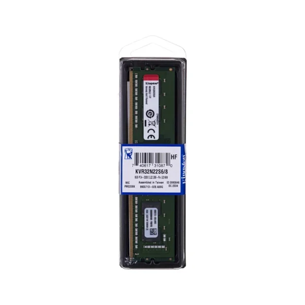 Kingston Technology KVR32N22S6/8 memory module 8 GB 1 x 8 GB DDR4 3200 MHz