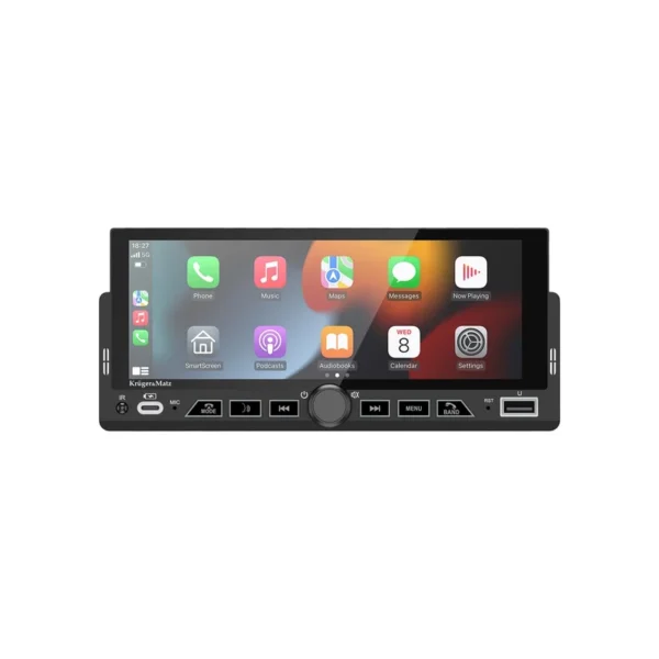 Kruger&Matz KM2017 1DIN CarPlay/AndroidAuto car radio