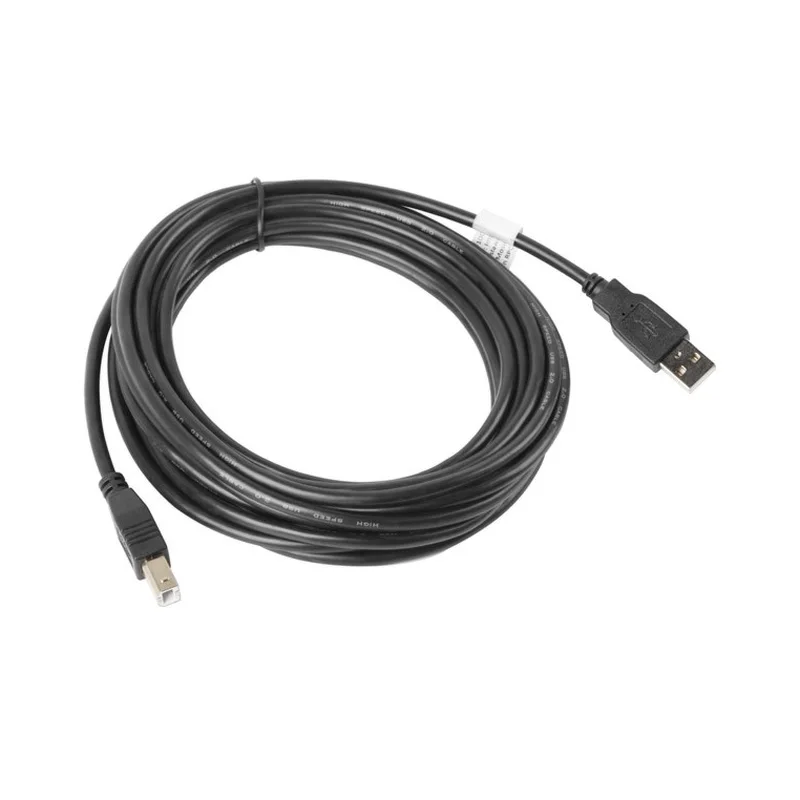 Lanberg CA-USBA-10CC-0050-BK USB cable USB 2.0 5 m USB B Black