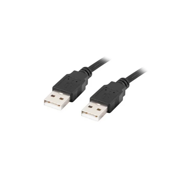 Lanberg CA-USBA-20CU-0018-BK USB cable 1.8m 2.0 USB A Black